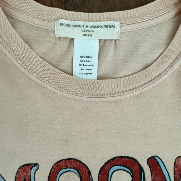 UO Project Social T "MOONSHINE" Boho PEACH Graphic Tee - Picture 6 of 7